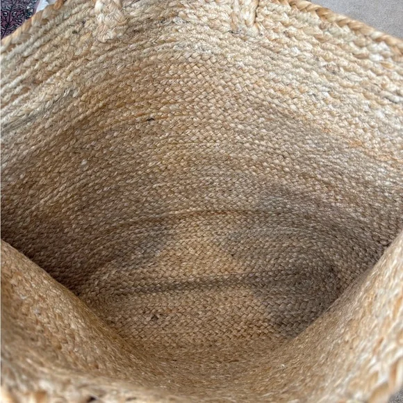 NWT Karma Jute Hello Sunshine Boho Large Tote Bag - Picture 4 of 9